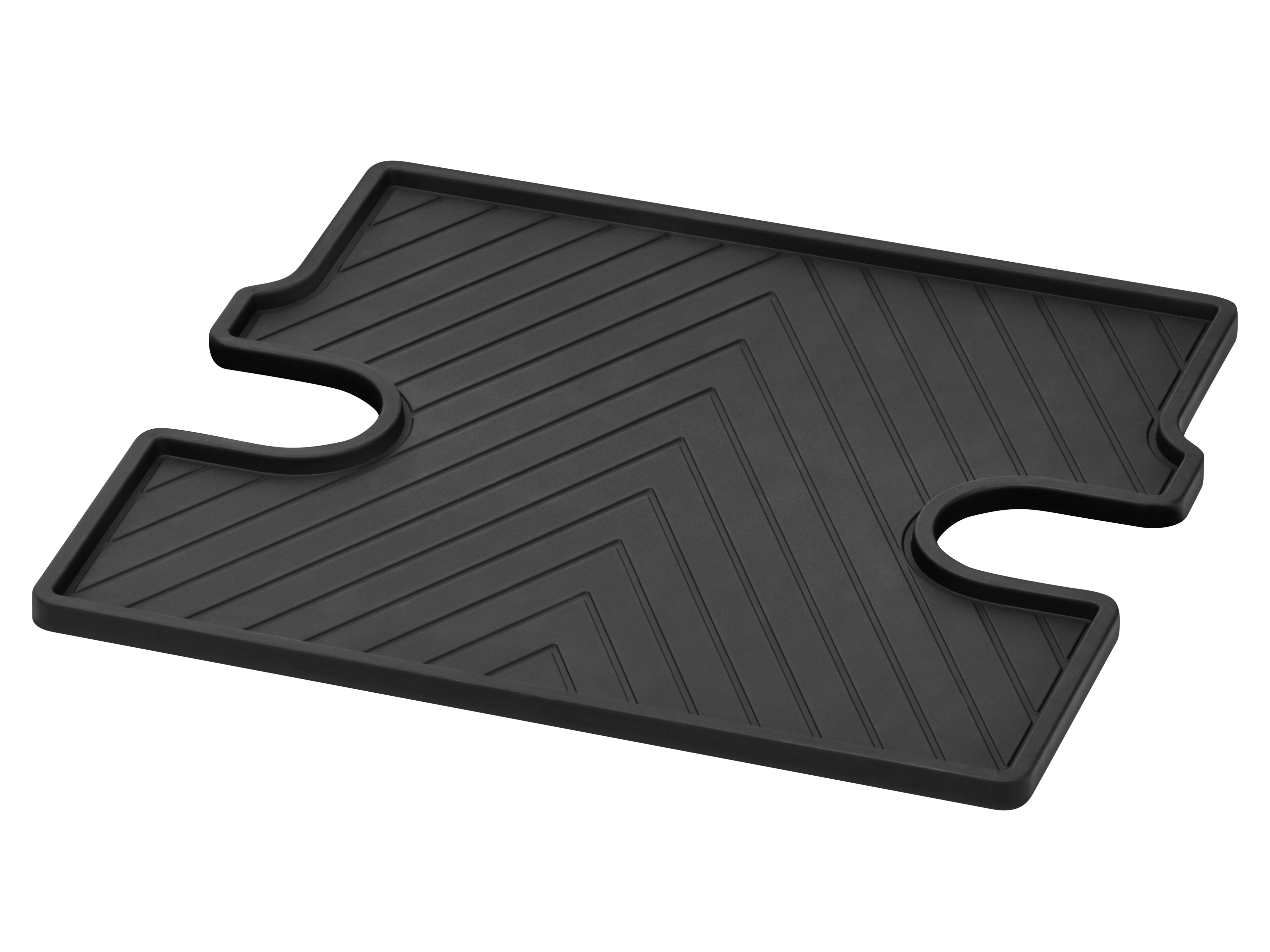 Maty na każdą pogodę, Mata środkowa, bez S23 (2-osobowy fotel pasażera), 1-częściowa - kierownica z lewej/prawej strony, czerń