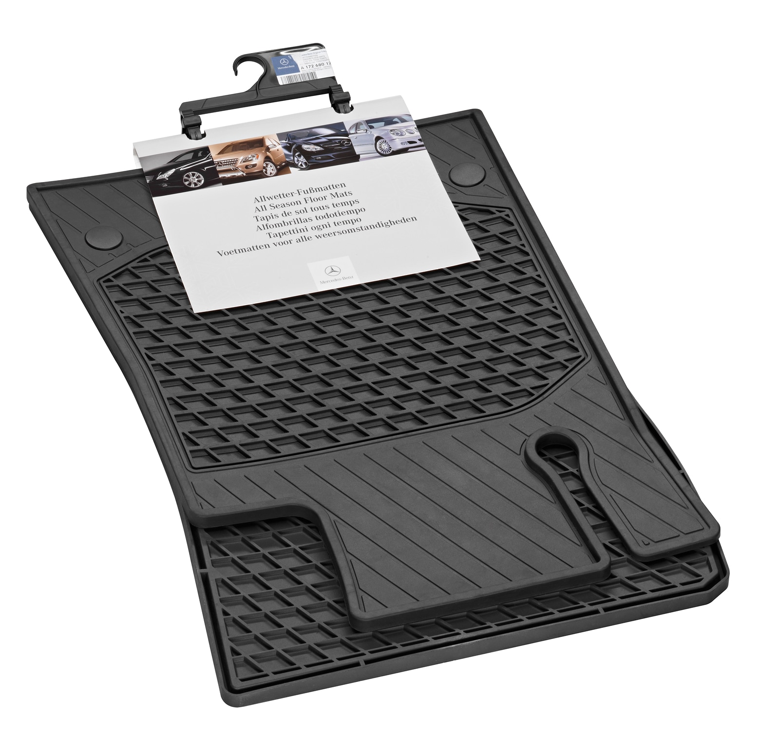 Maty na każdą pogodę CLASSIC, Zestaw, Zestaw 2-częściowy - kierownica z lewej strony, czerń