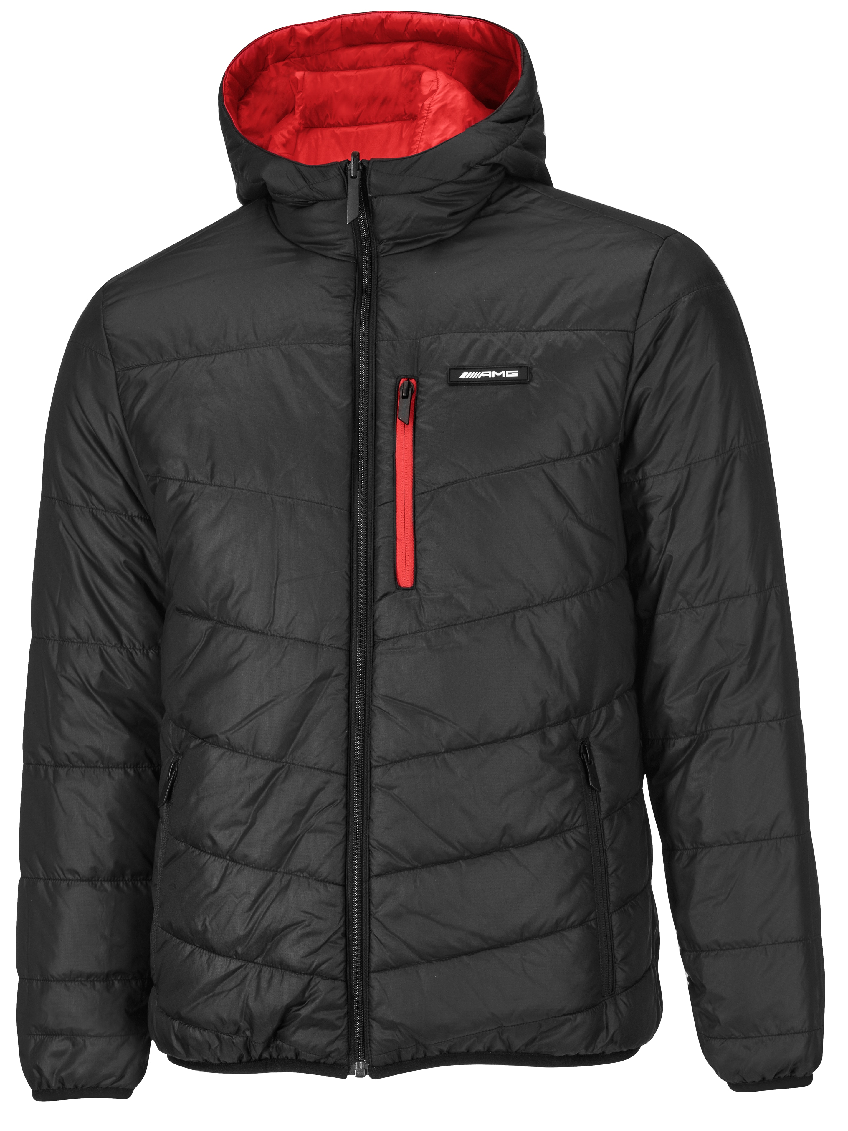 AMG Wendesteppjacke Herren - rot, L
