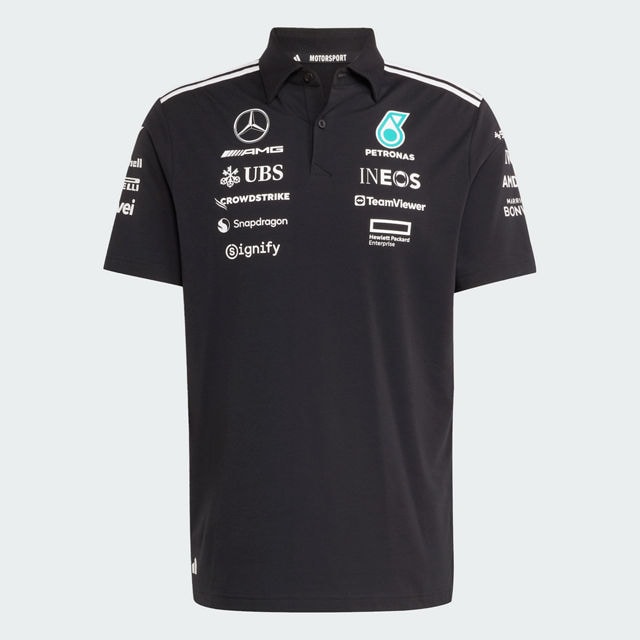 Poloshirt Herren, Team, Mercedes-AMG F1 - schwarz, S