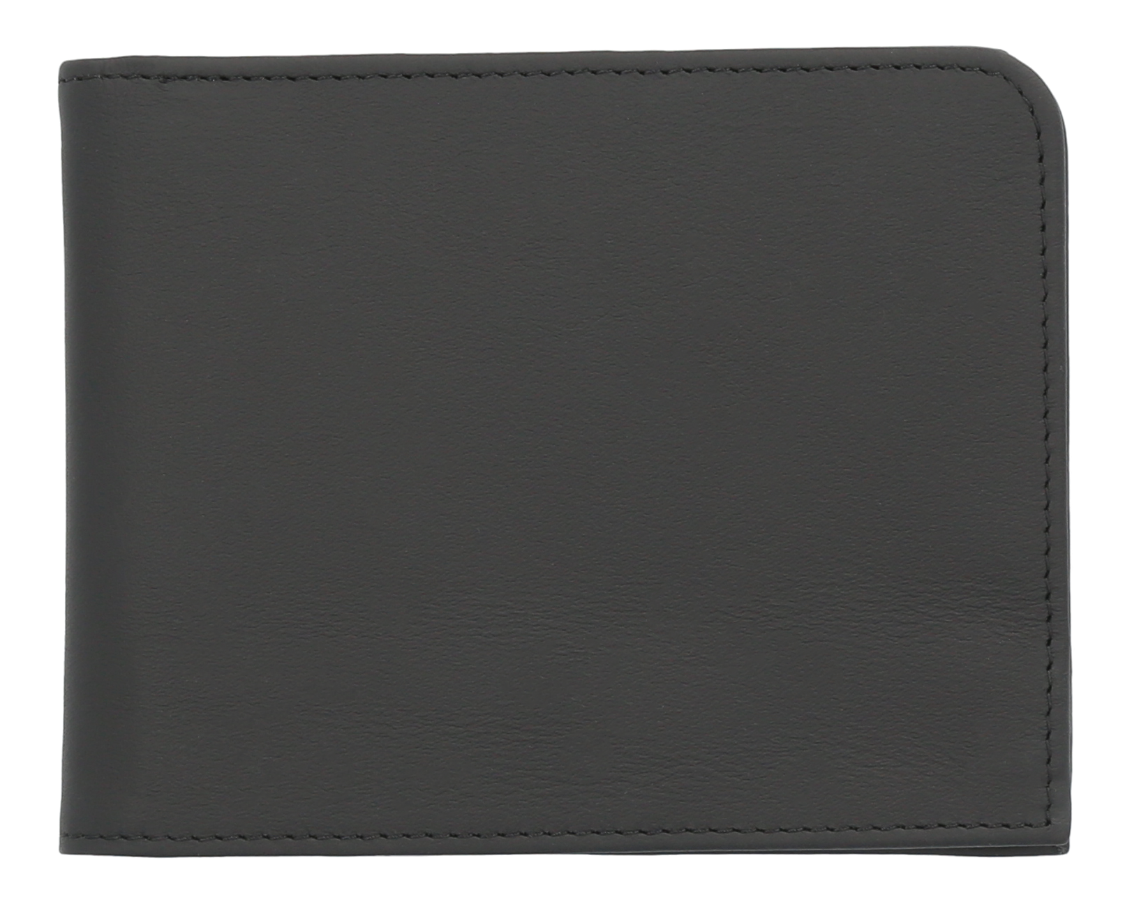 Geldbörse, Fahrzeugleder - schwarz, Rindleder