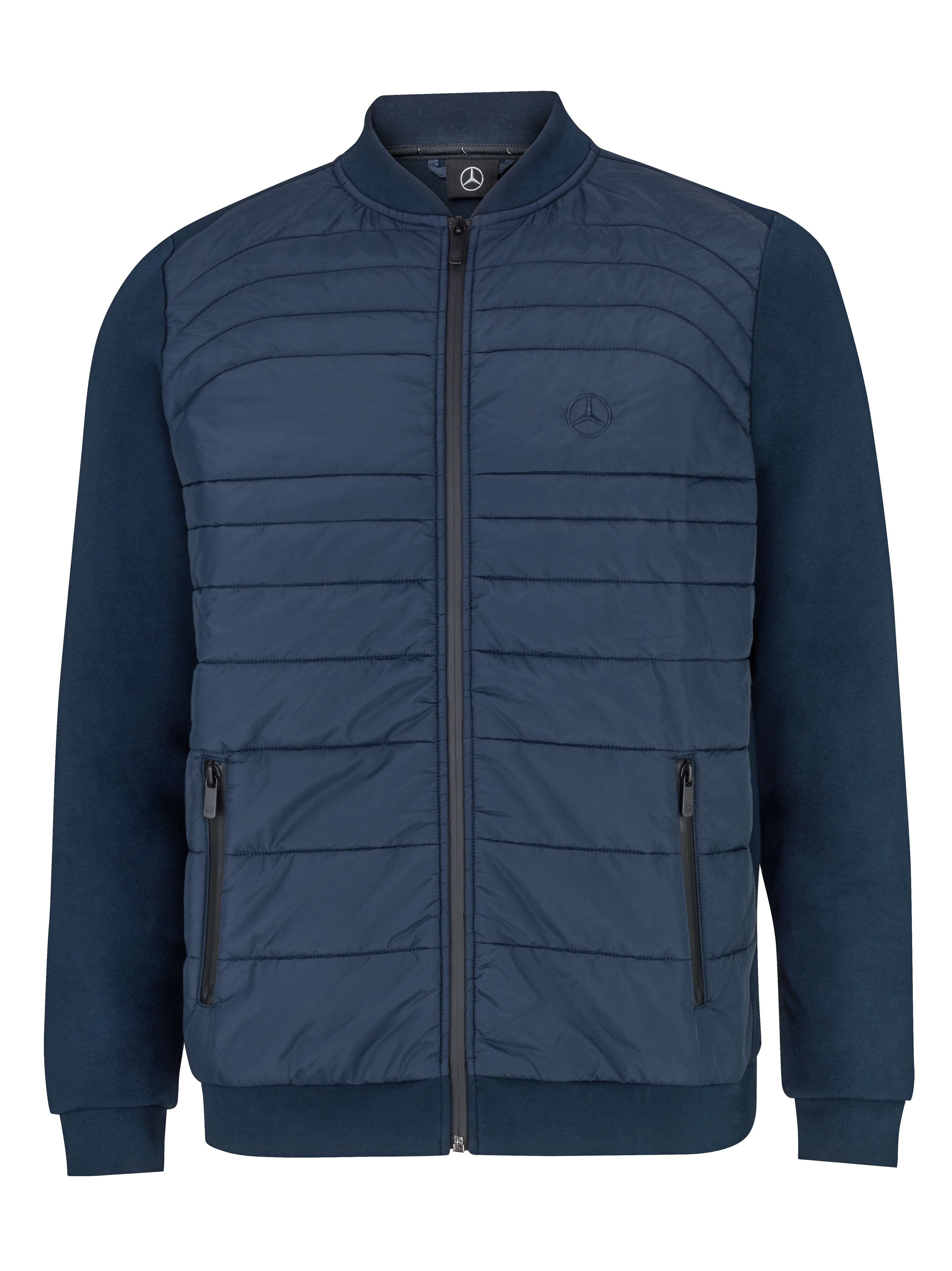 Hybridsweatjacke Herren - dunkelblau, M