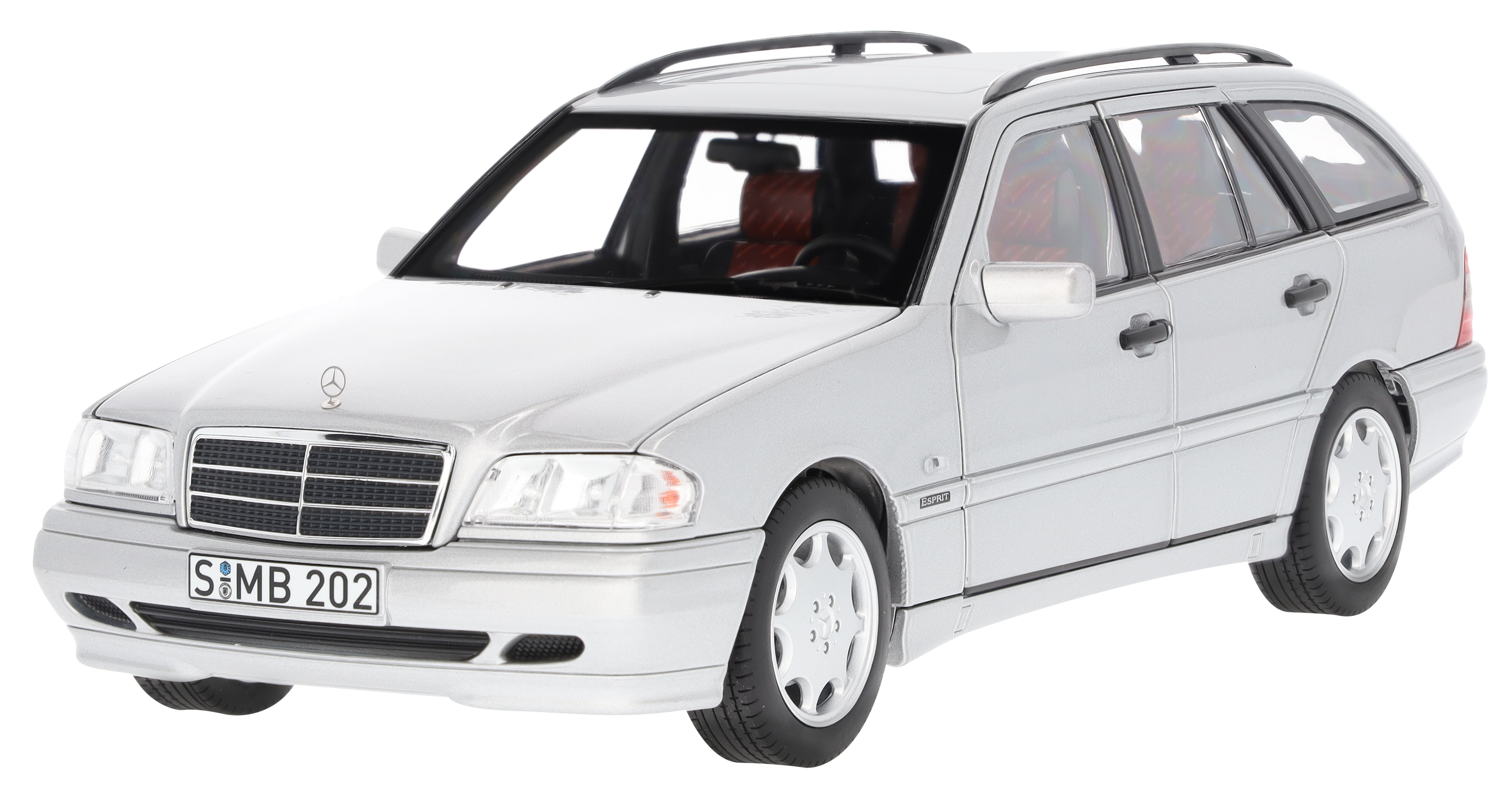 C 200 T-Modell S 202 (1997-2001) - brillantsilber, Norev, 1:18