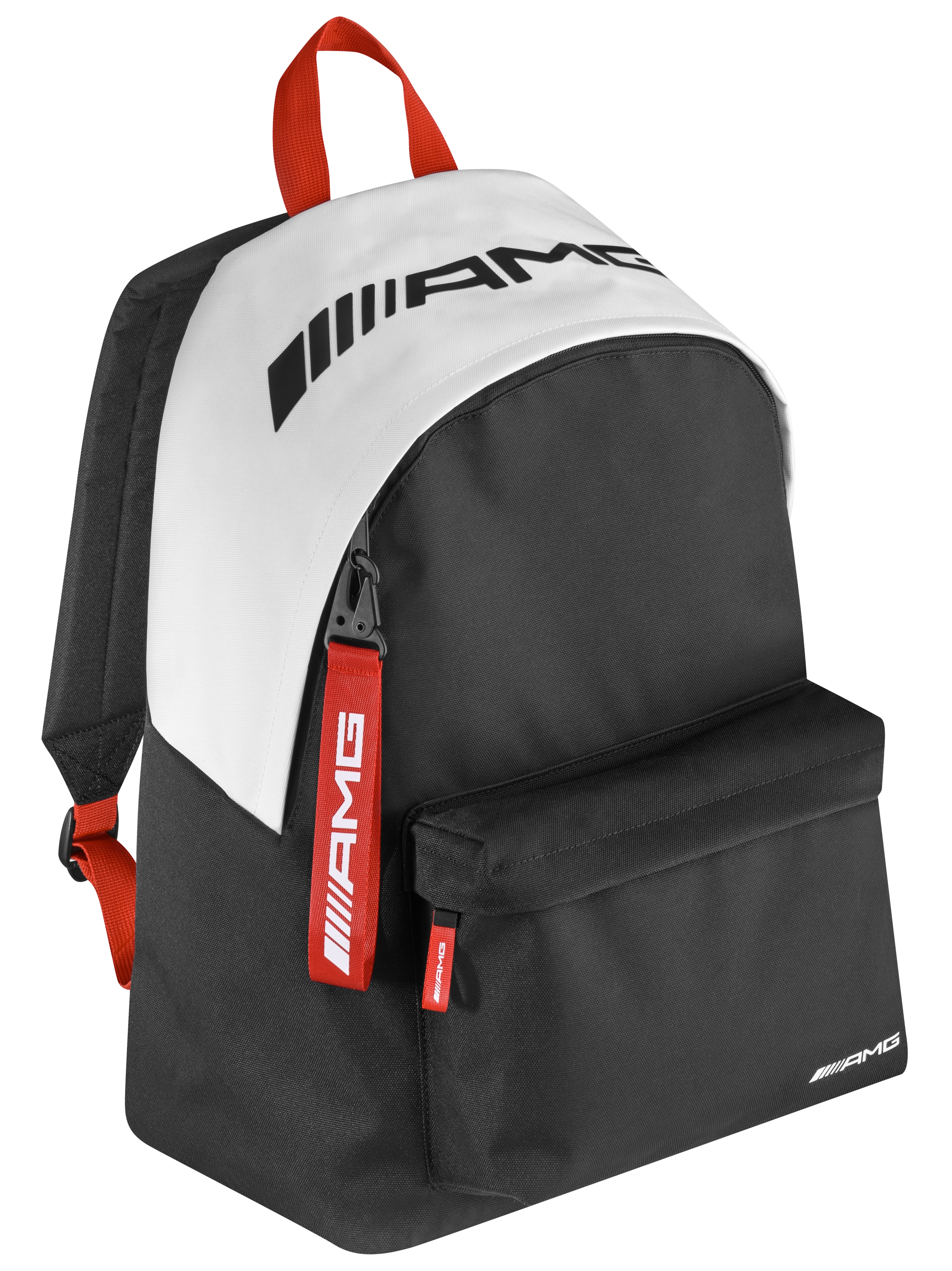 AMG Rucksack - schwarz / weiß / rot, Polyester