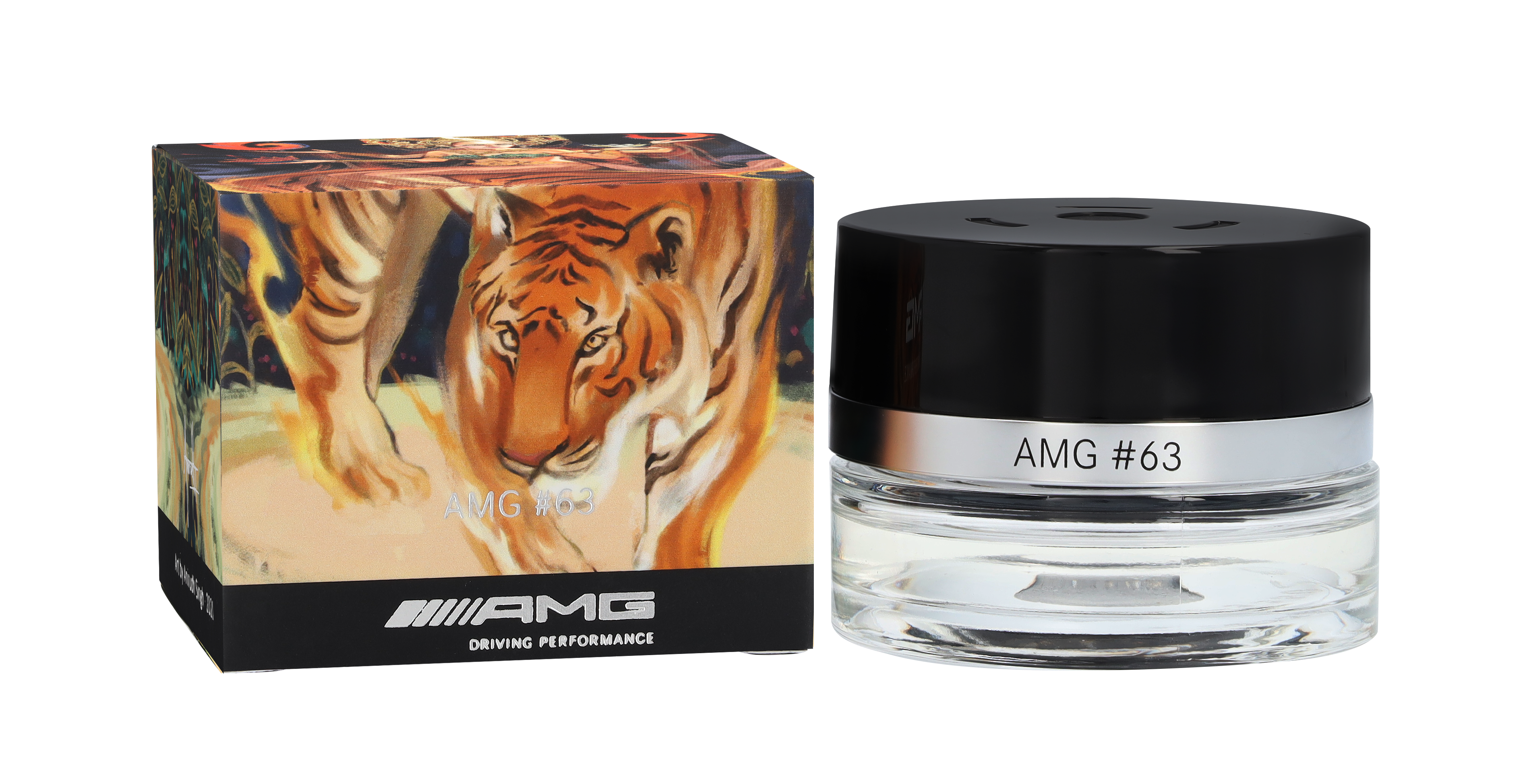 Flakon, AMG #63 - transparent / schwarz, Glas, 15 ml