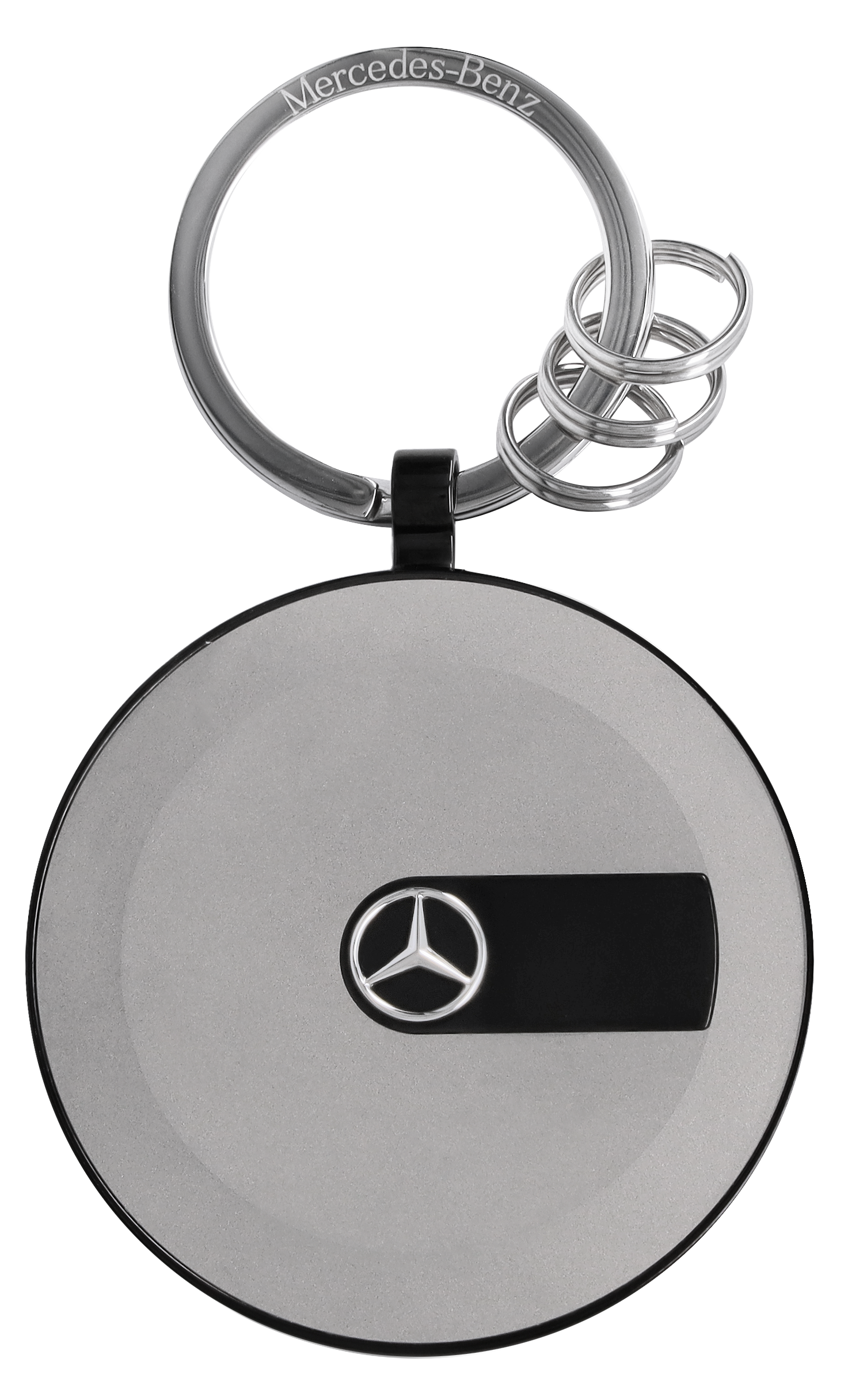 Breloczki do kluczy, G-Class, Skrzynia na koło zapasowe - czerń / srebrny, stal nierdzewna, powlekane proszkowo