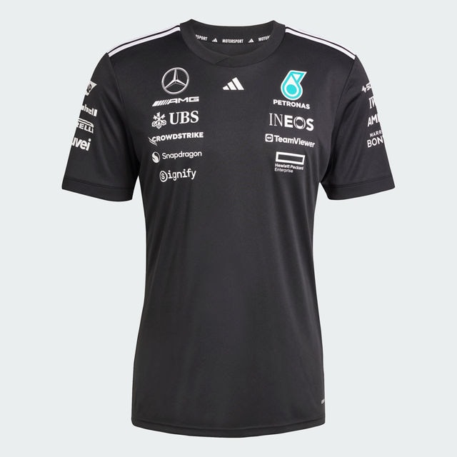 T-Shirt Damen, Fahrer, Mercedes-AMG F1 - schwarz, XXS