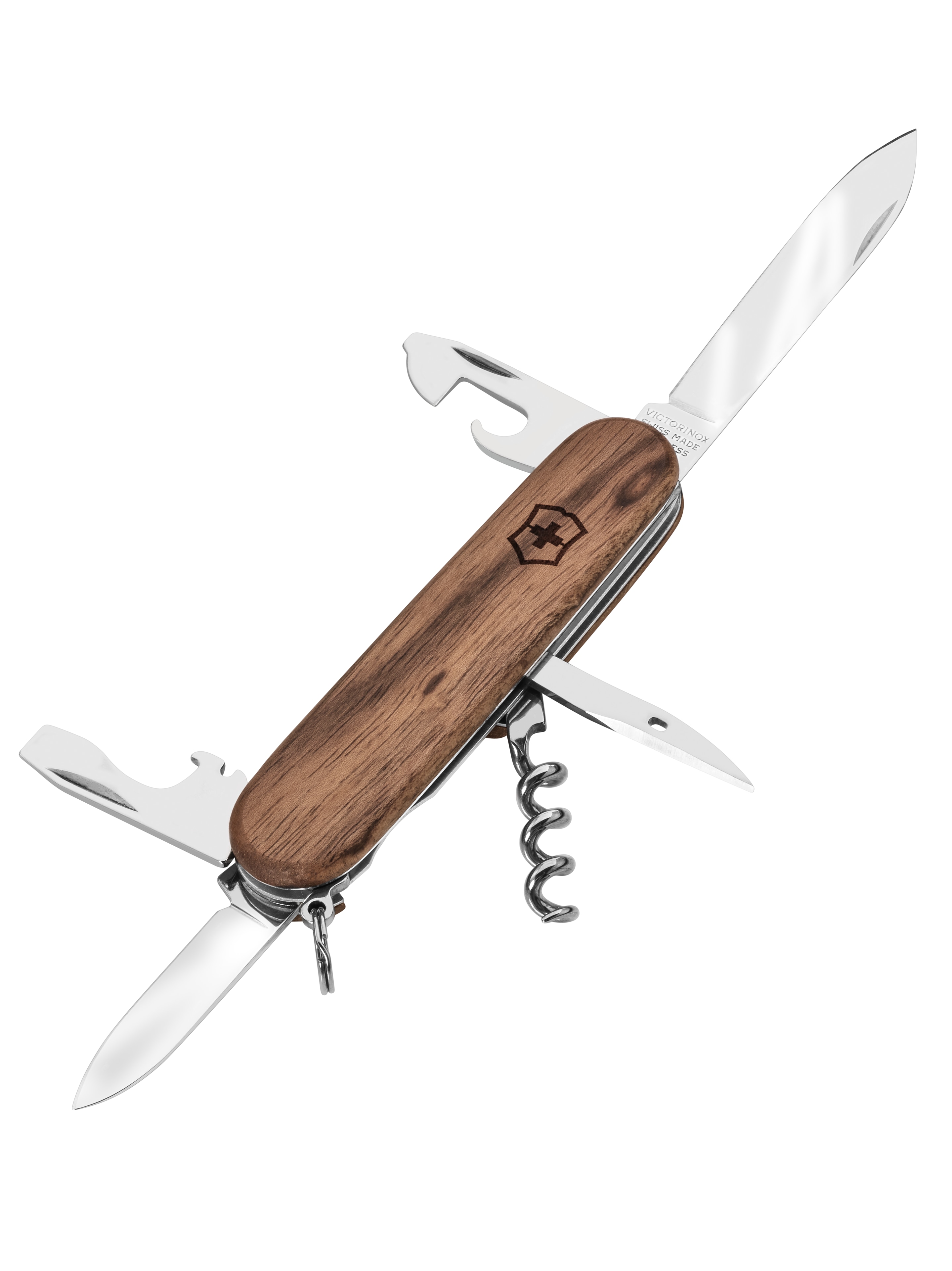 Scyzoryki, Spartan Wood - brązowy, stal nierdzewna / drewno orzechowe, Victorinox