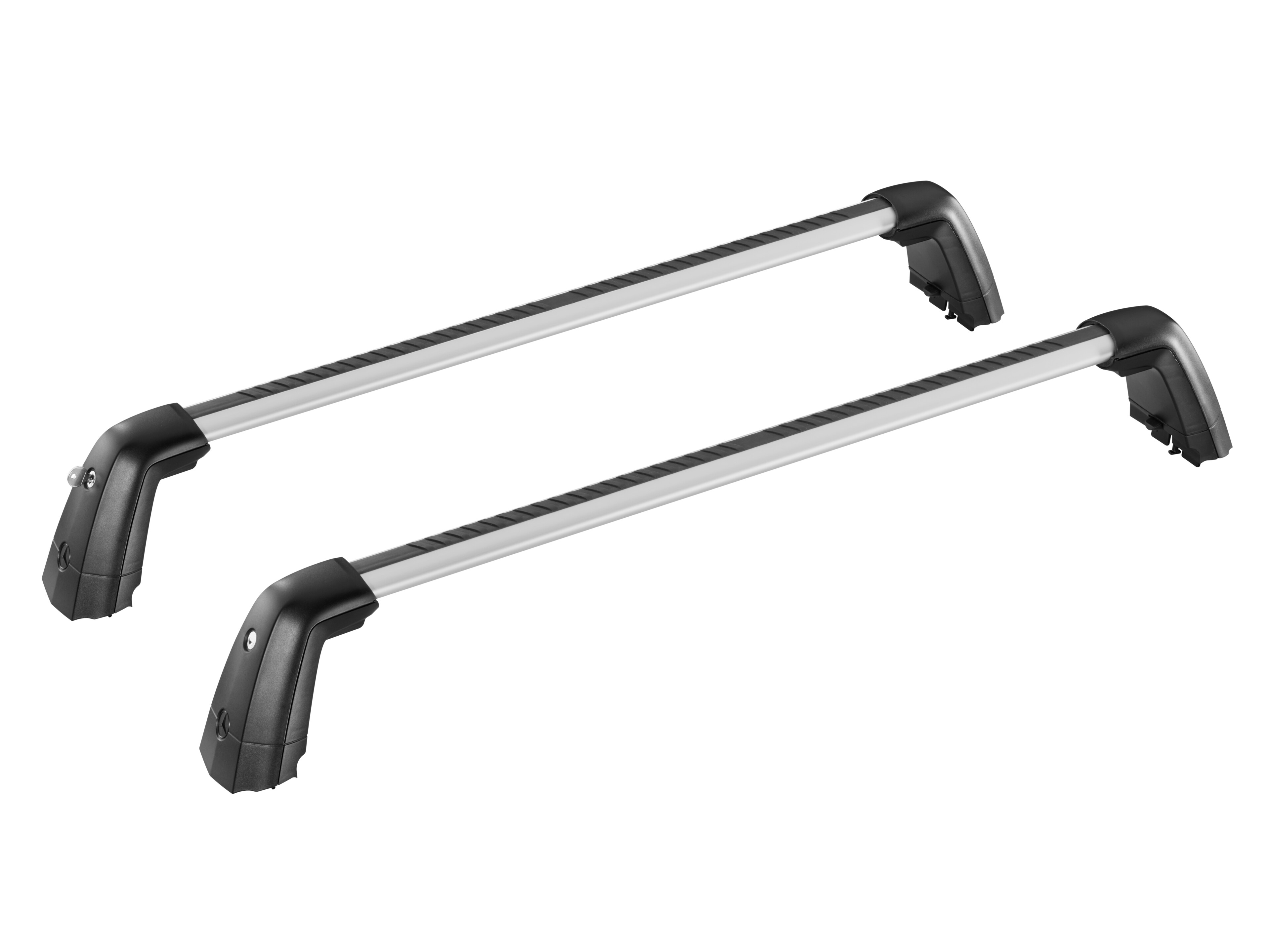 Grundträger - Aluminium / Stahl / Kunststoff, silberfarben / schwarz