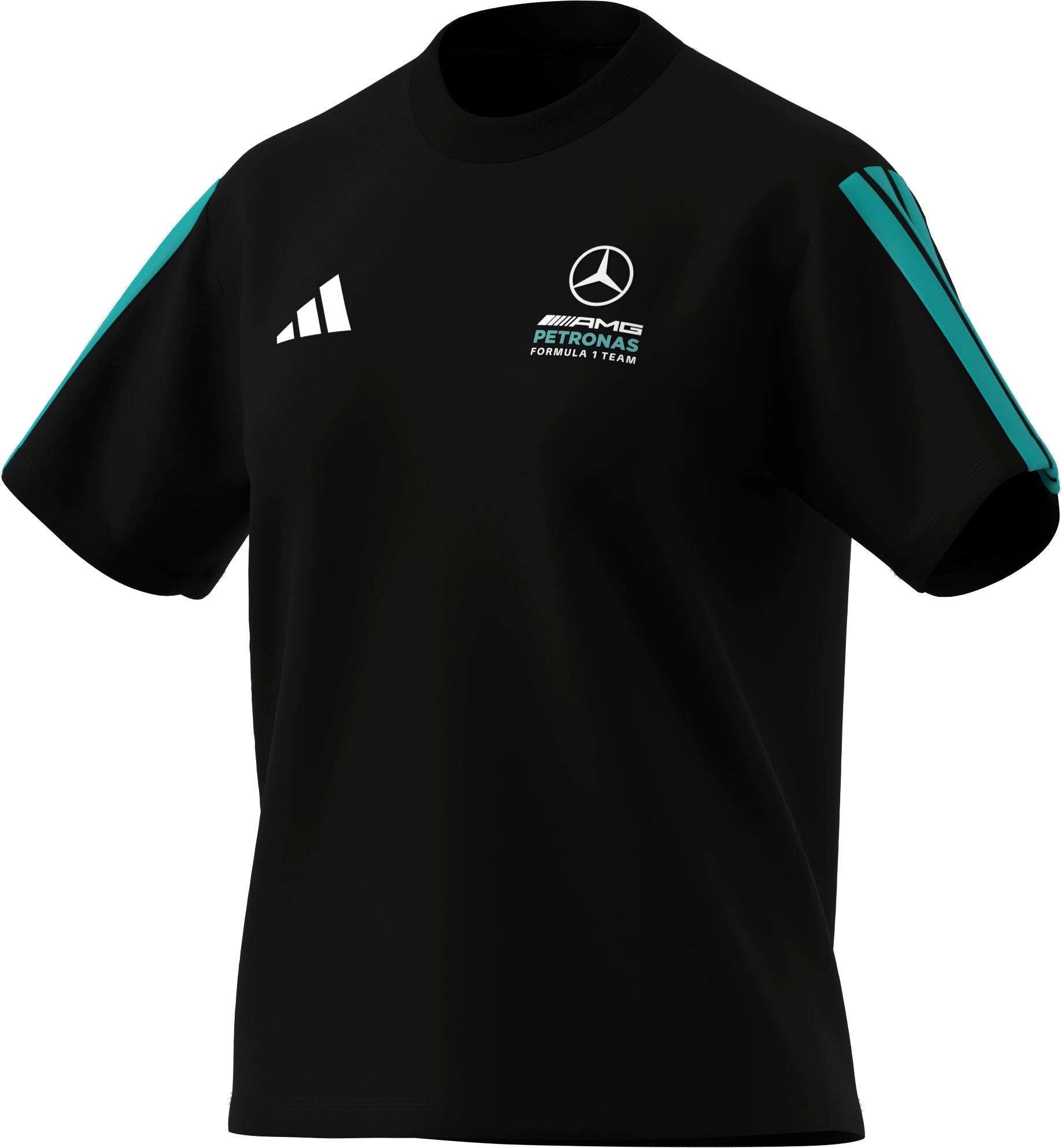 T-shirt damski, Mercedes-AMG F1 - czerń, M