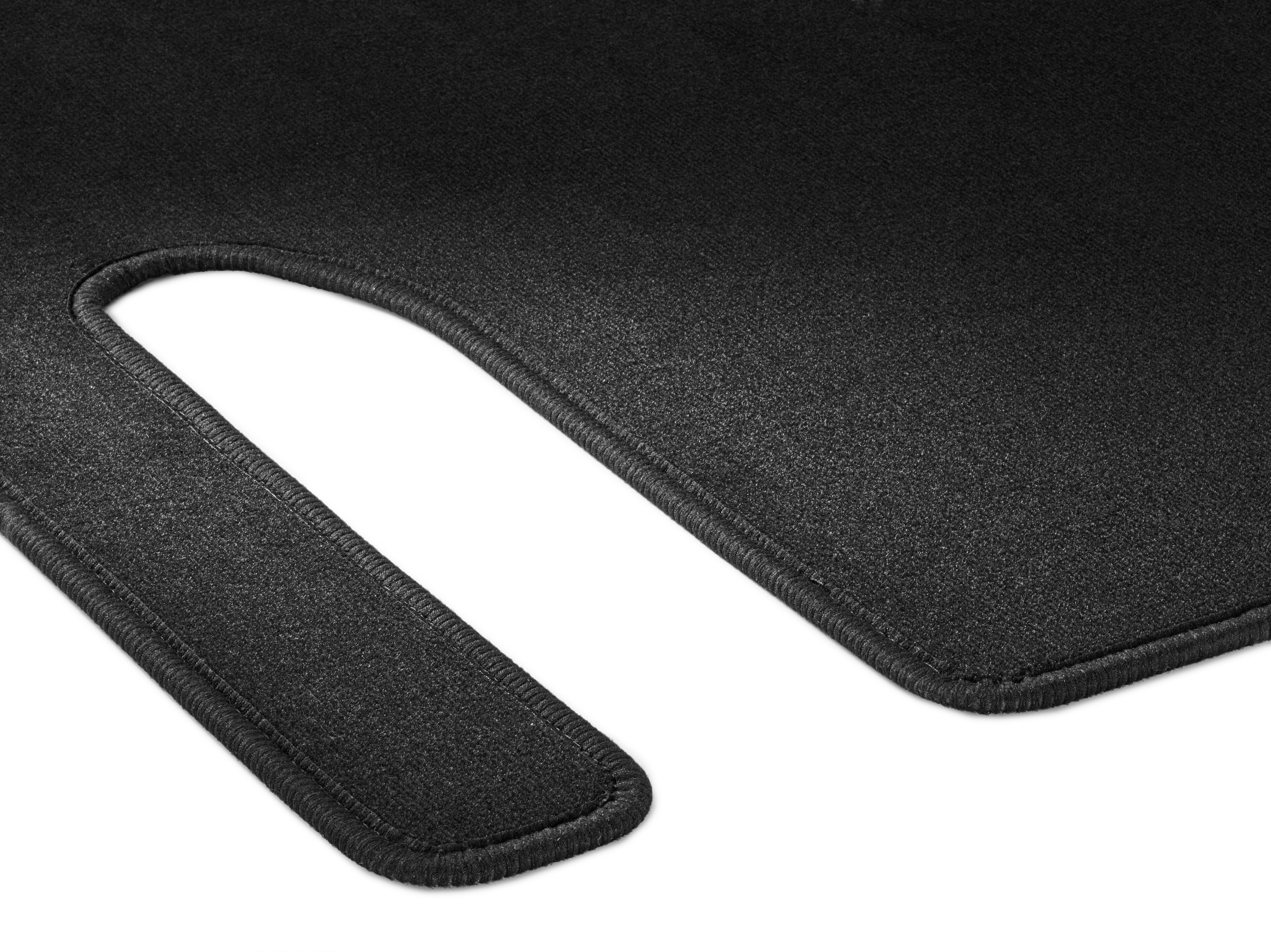 Maty welurowe, Przestrzeń pasażerska, z pojedynczą prowadnicą, 2 drzwi przesuwne (T19), Zestaw 2-częściowy, T19, U3R/UR3 - kierownica z lewej/prawej strony, czerń