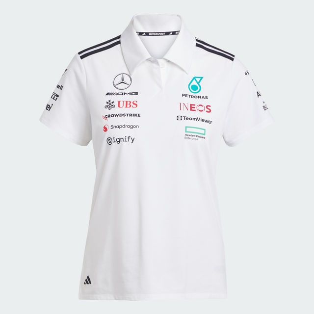 Poloshirt Damen, Team, Mercedes-AMG F1 - weiß, XXS