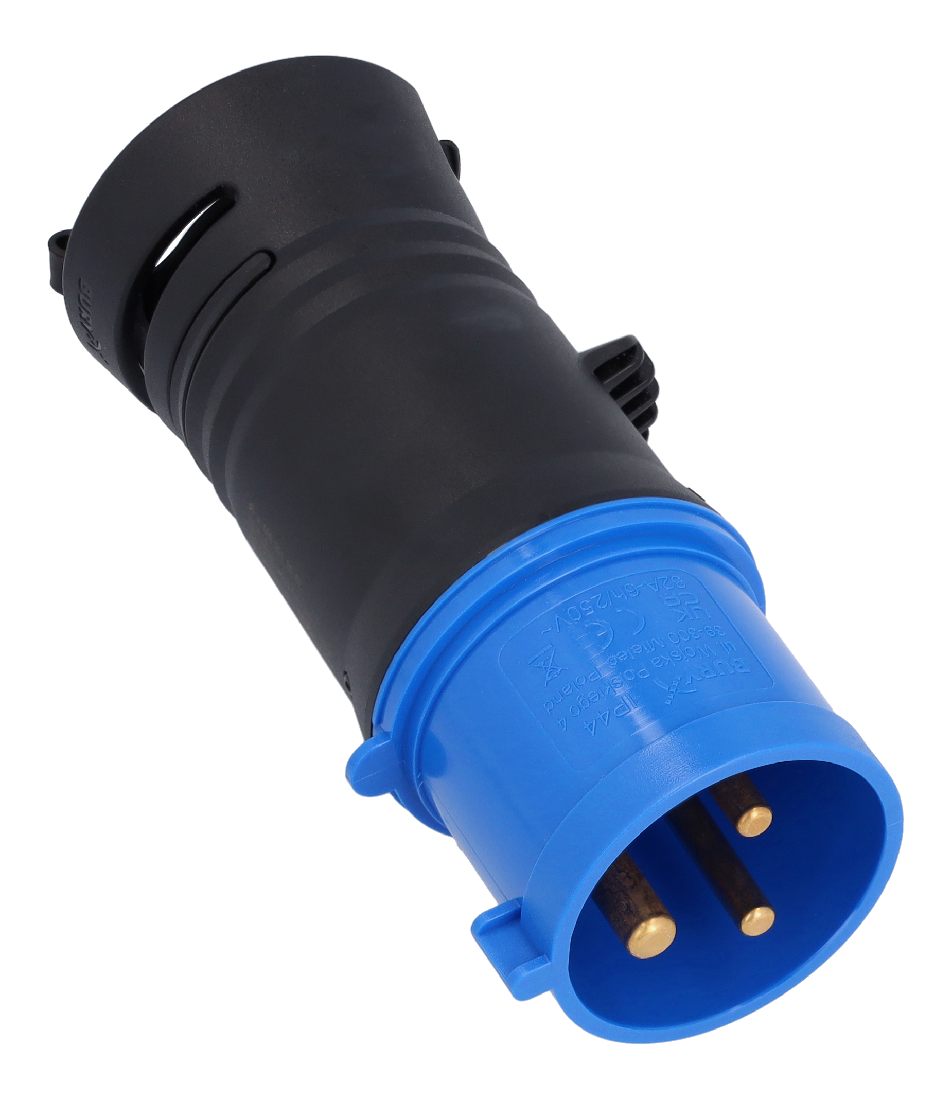 Elastyczny system ładowania Pro, Adapter, CEE 32/1-fazowy - tworzywo sztuczne, czerń, kierownica z lewej/prawej strony