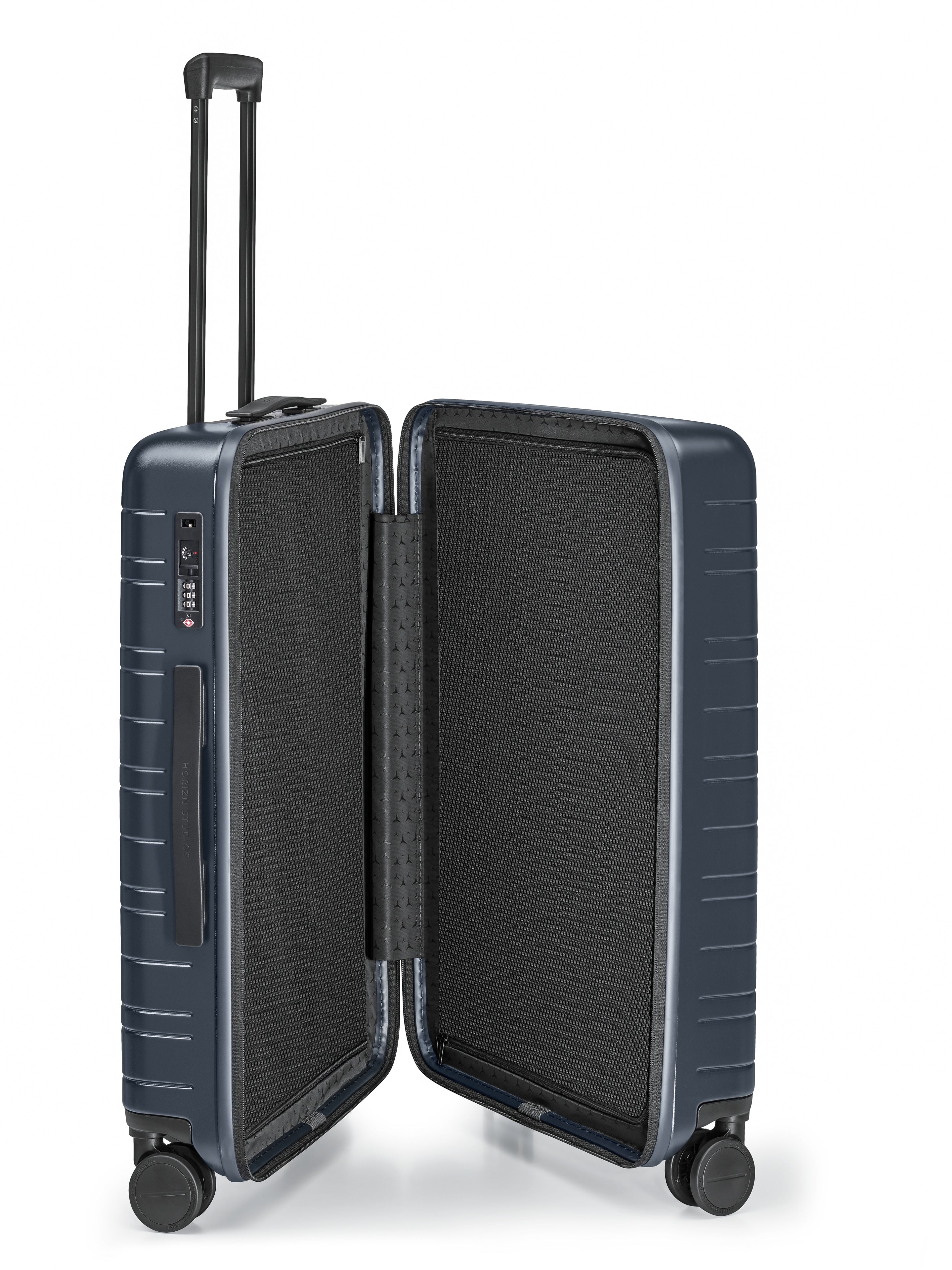 Koffer, H6 - dunkelblau, Polycarbonat / Polyester, HORIZN STUDIOS, 65,5 l