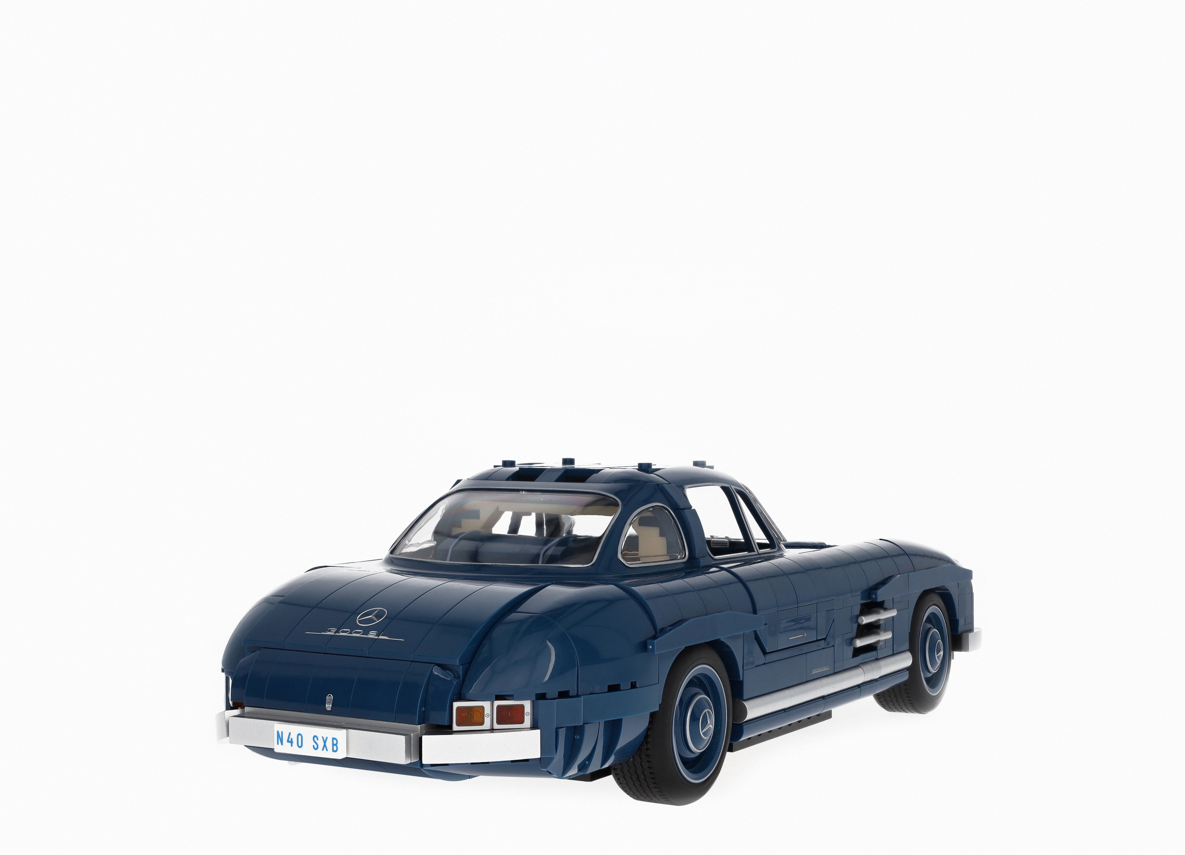 300 SL W 198 (1954-1957), Element zaciskowy do modelu - niebieski, Mattel, 1:12