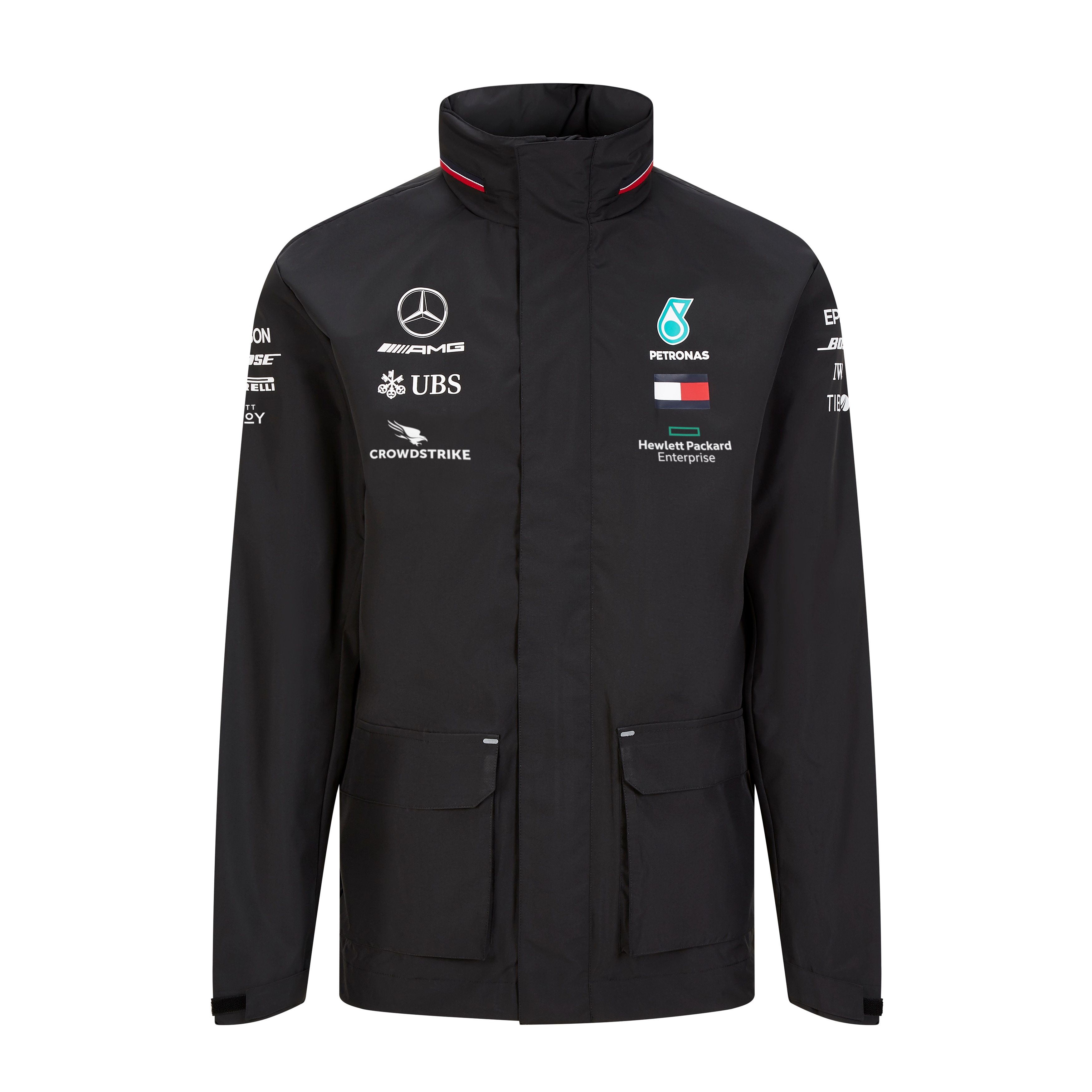 Męska kurtka przeciwdeszczowa, Team - czerń, S