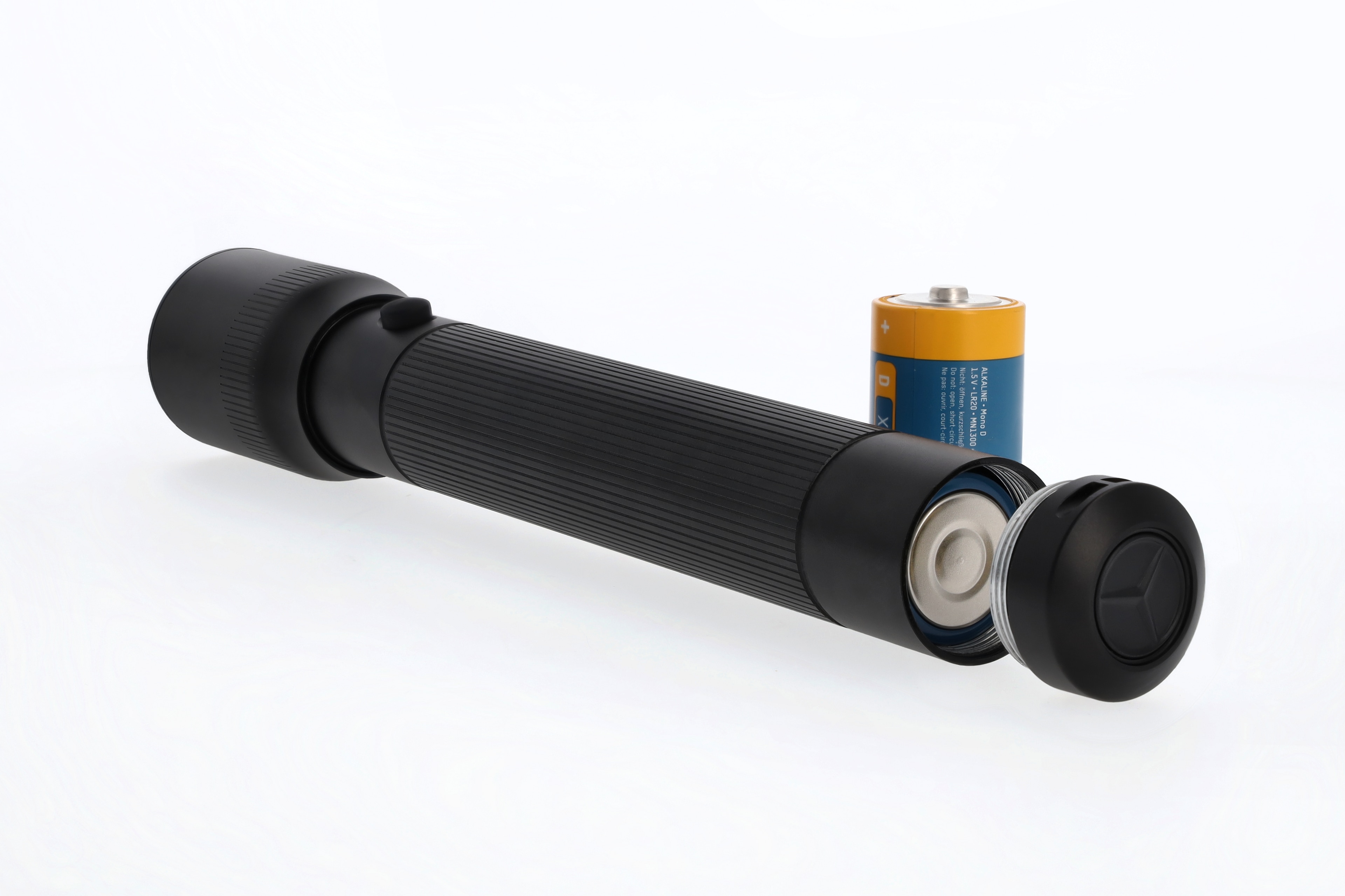 Latarka LED, duże - czerń, aluminium, Ansmann