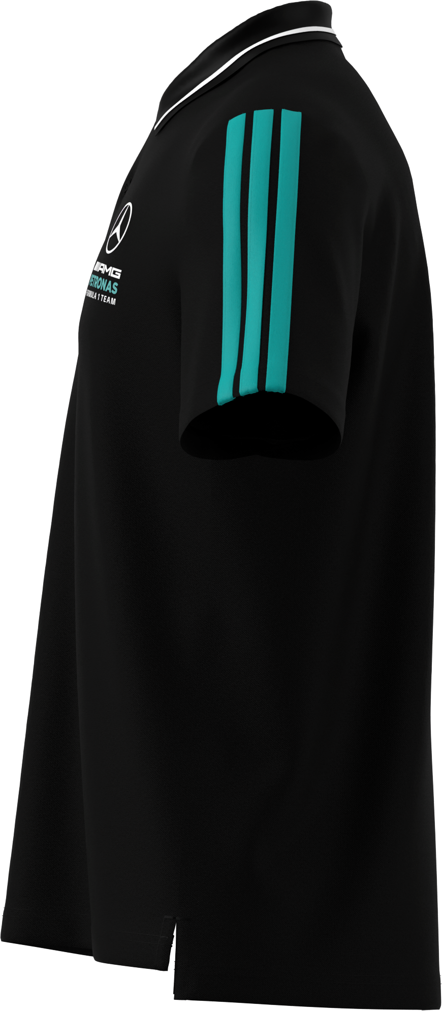 Męska koszulka polo, Mercedes-AMG F1 - czerń, S