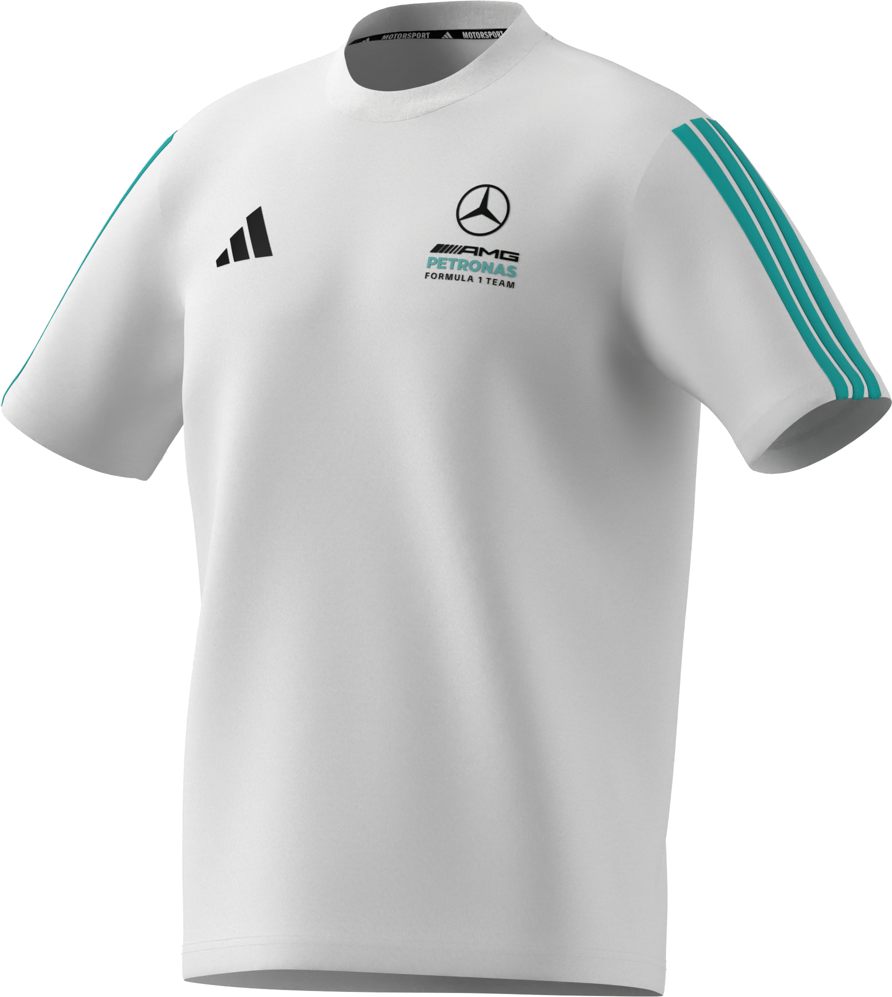 T-shirt męski, Mercedes-AMG F1 - biały, XS