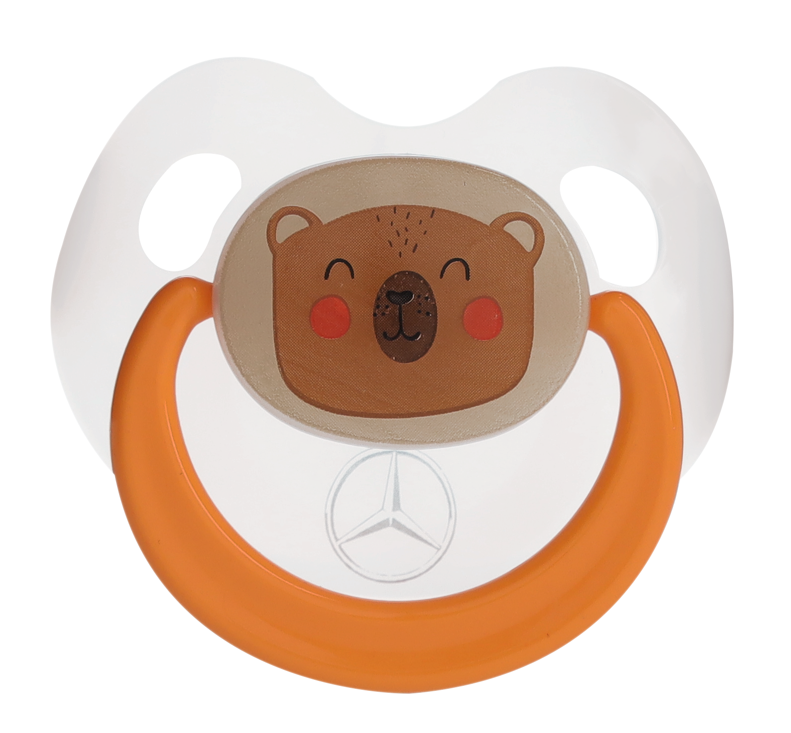 Smoczki, Las - biały półprzezroczysty / pomarańczowy, tworzywo sztuczne / silikon, BABY-NOVA