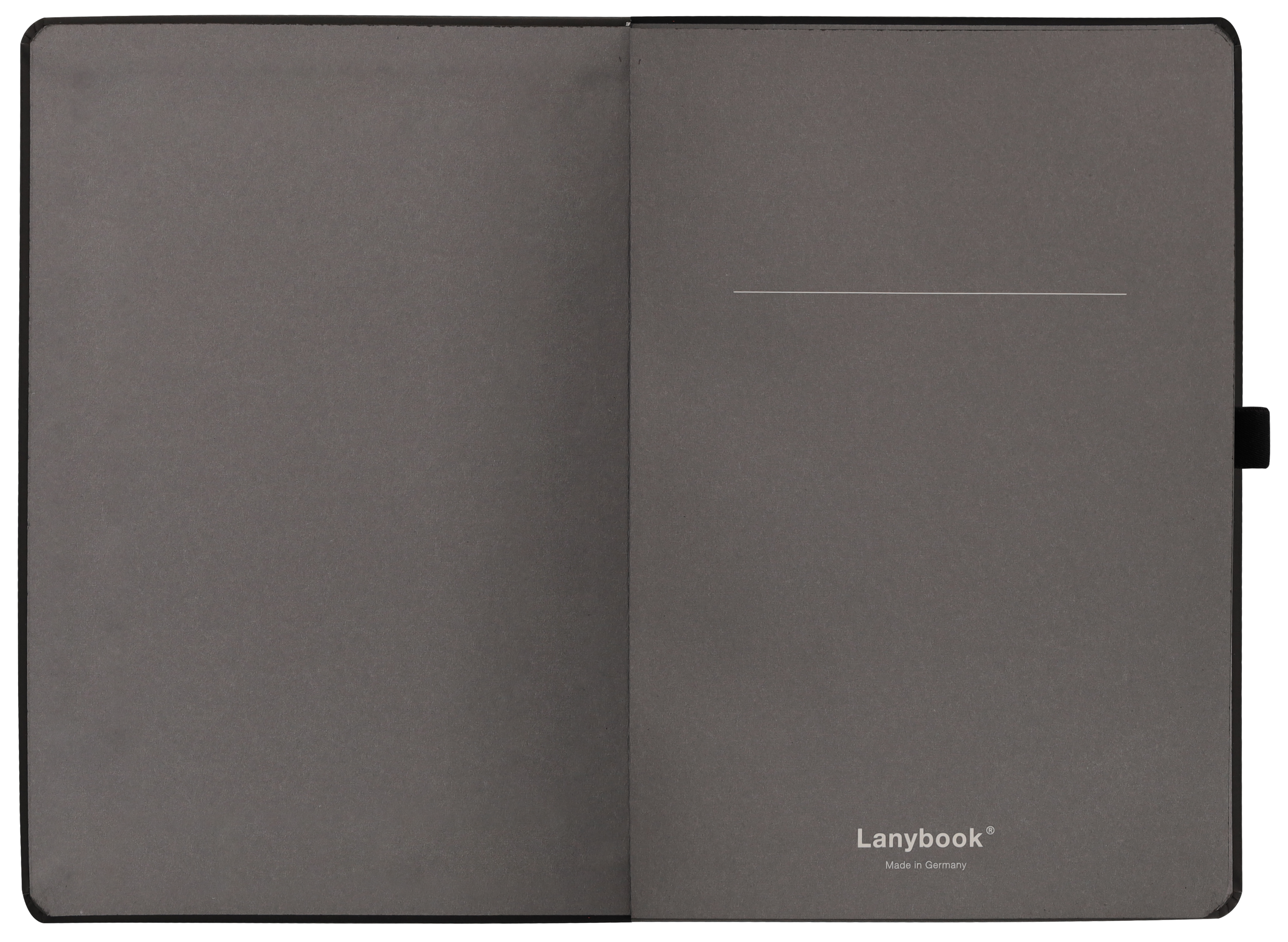 AMG Lanybook - schwarz, Apfelleder (vegan), Lanybook