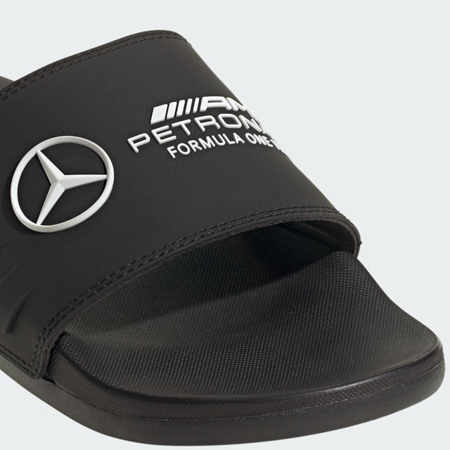 Badelatschen, Adilette comfort, Mercedes-AMG F1 - schwarz, 7, adidas