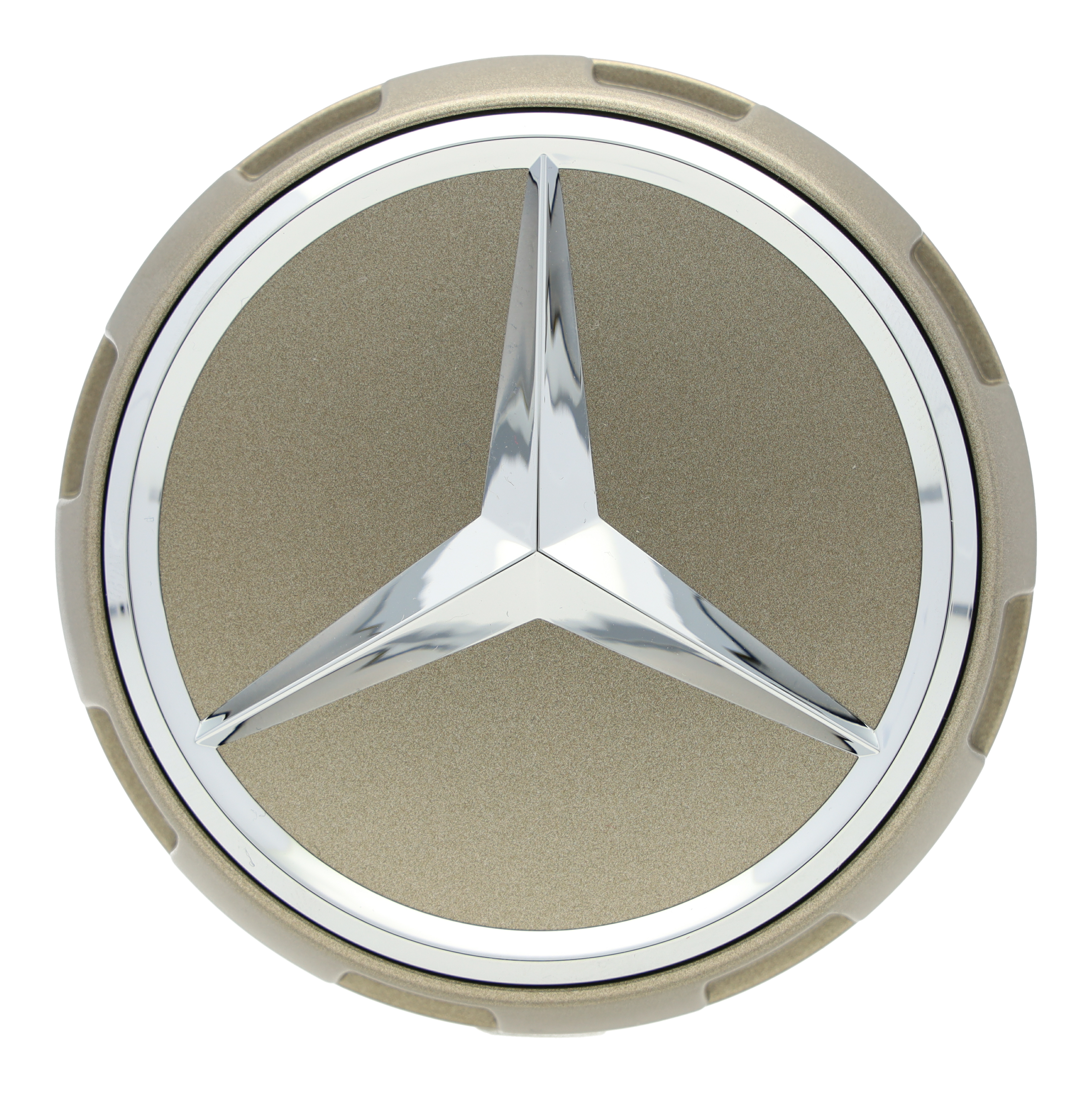 Osłona piasty koła AMG, ze stylizacją na centralne mocowanie, Do otworu centrującego o średnicy 71,8 mm - złoty