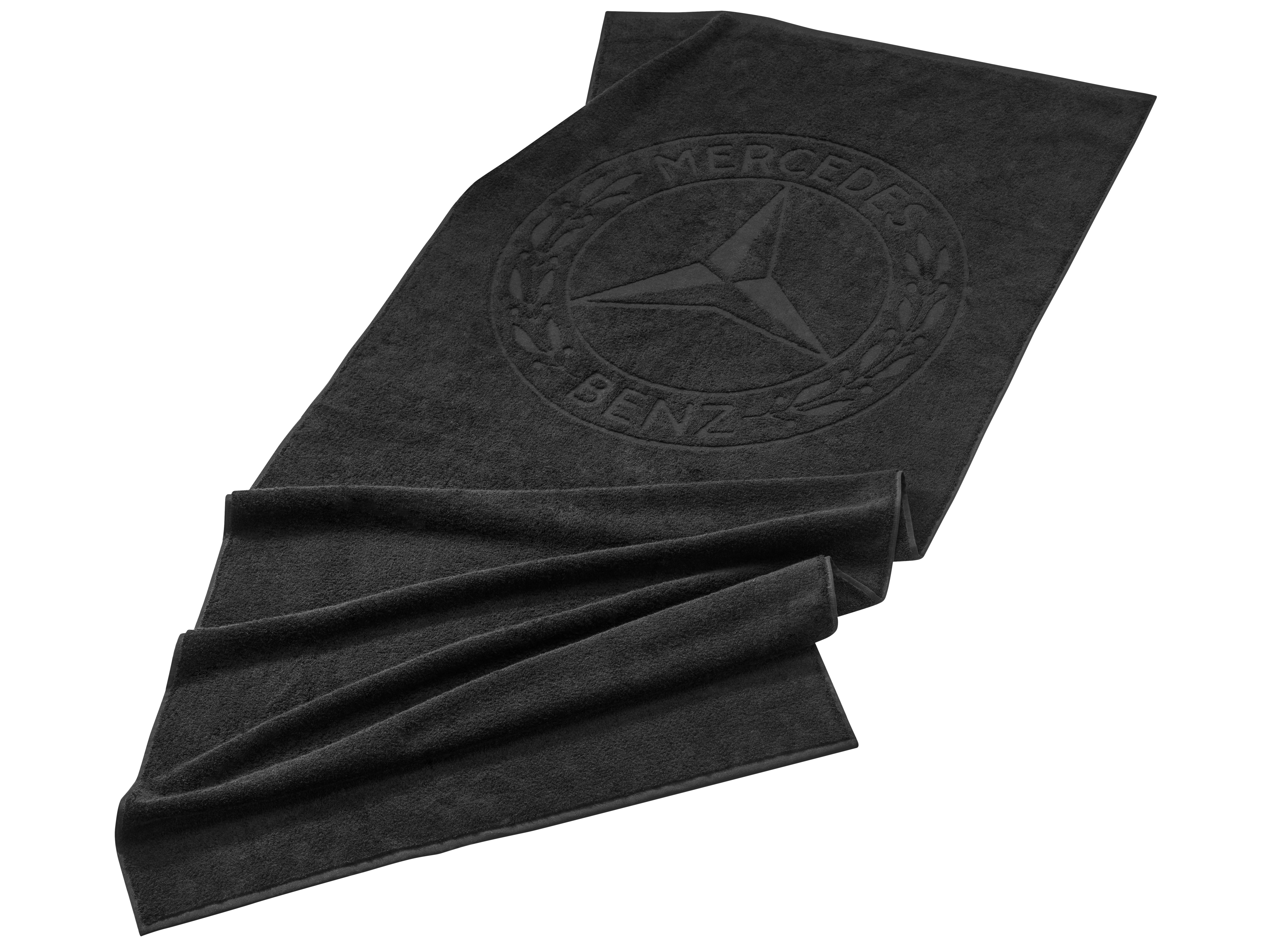 Strandtuch - schwarz, Baumwolle