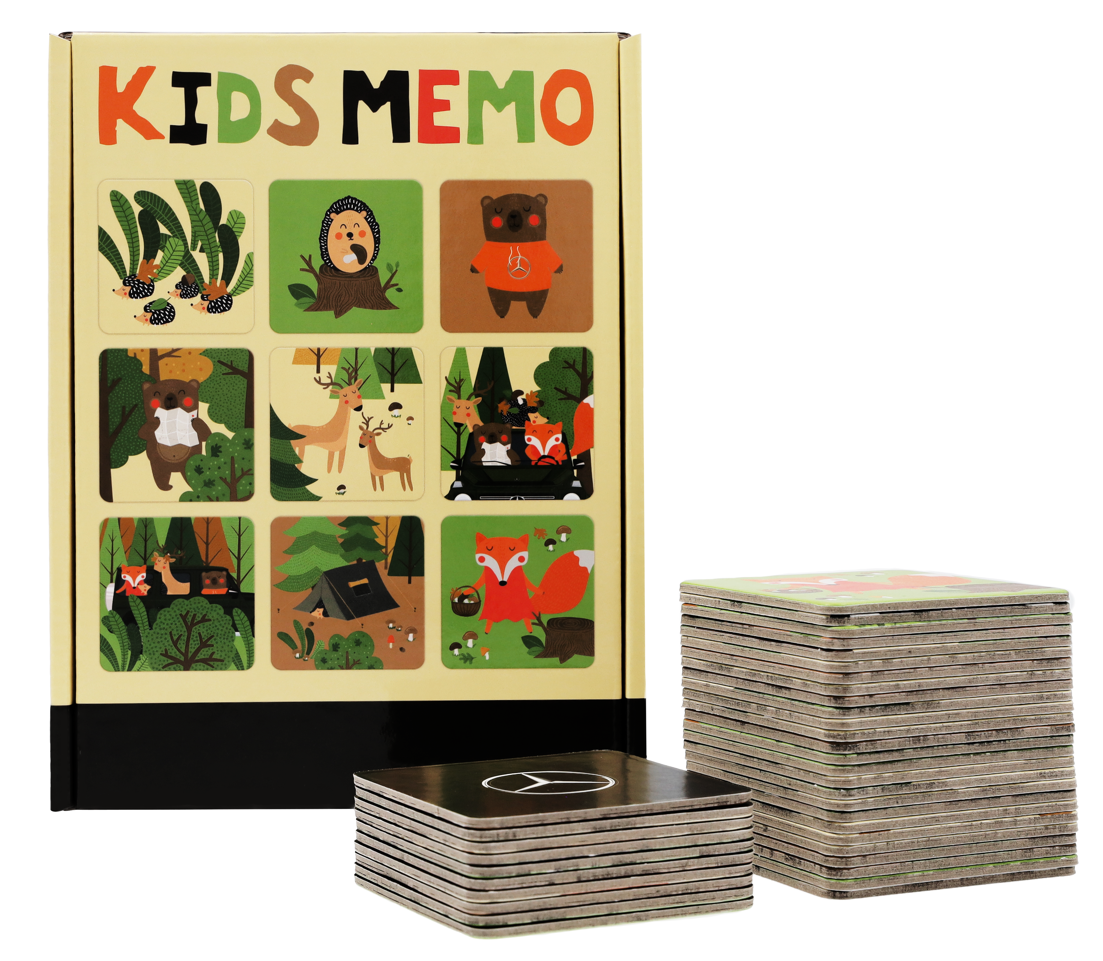 Memo dla dzieci, Las - kolorowy, karton, Headu