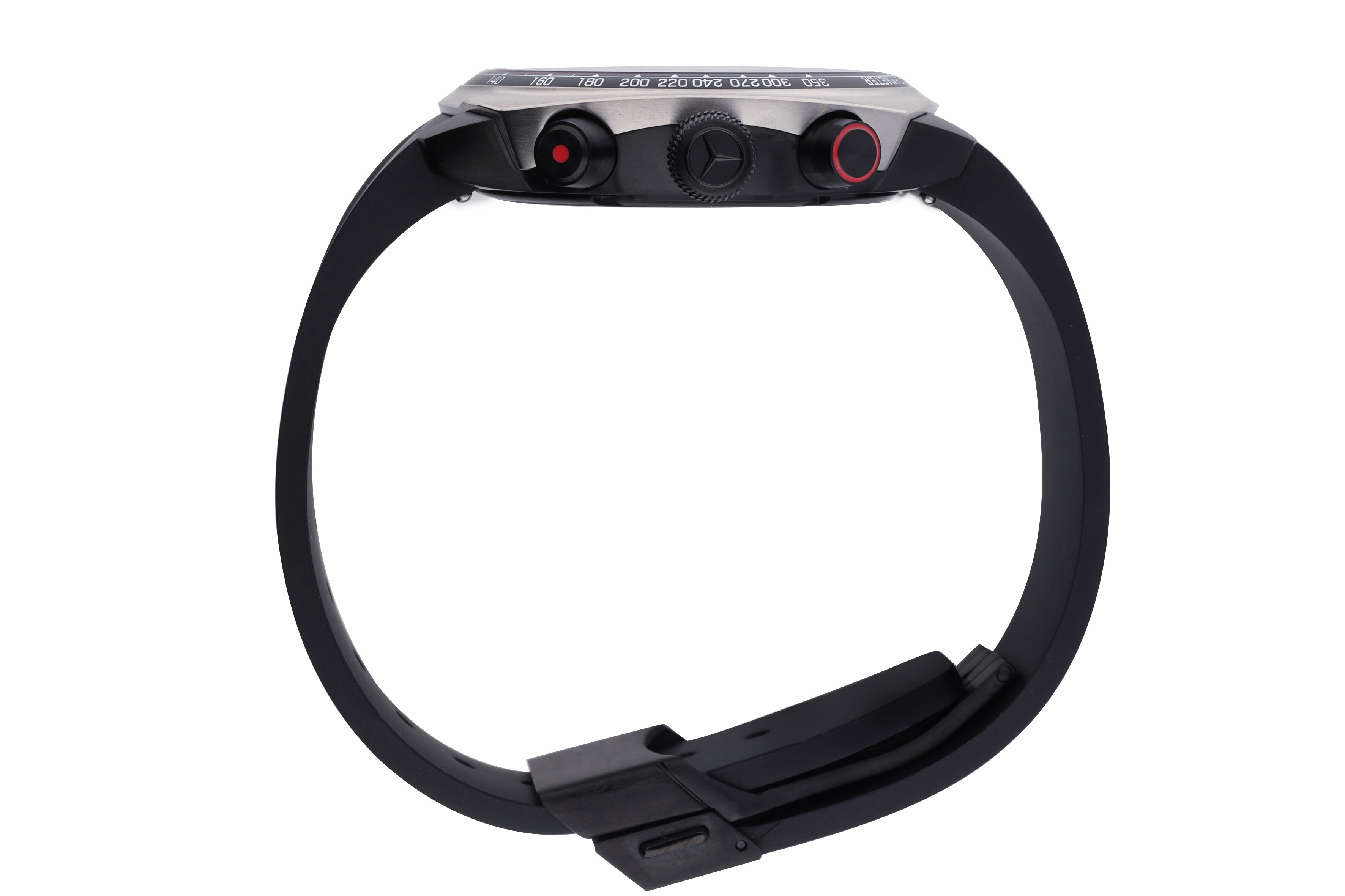 Zegarek na rękę, Artykuły męskie, AMG, Essentials Chronograph - czerń / antracyt / czerwony, stal nierdzewna / tytan / kauczuk