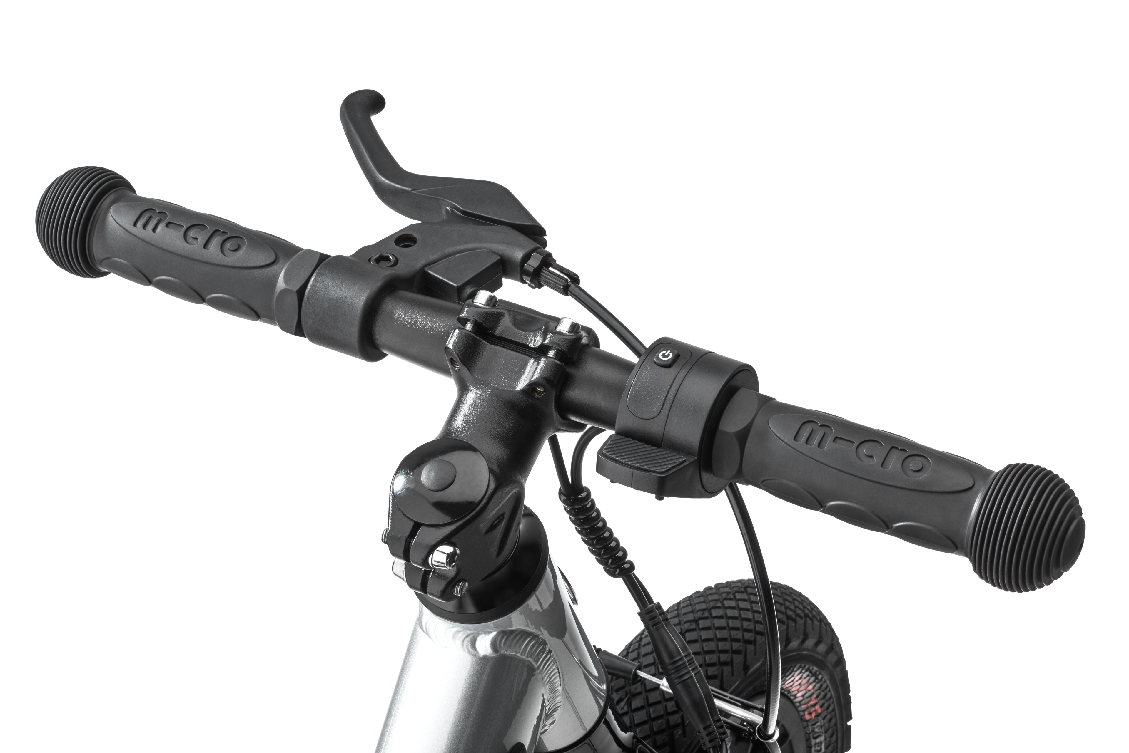 Rowerek biegowy dla dzieci, E-Balance - srebrny, aluminium, Micro Mobility