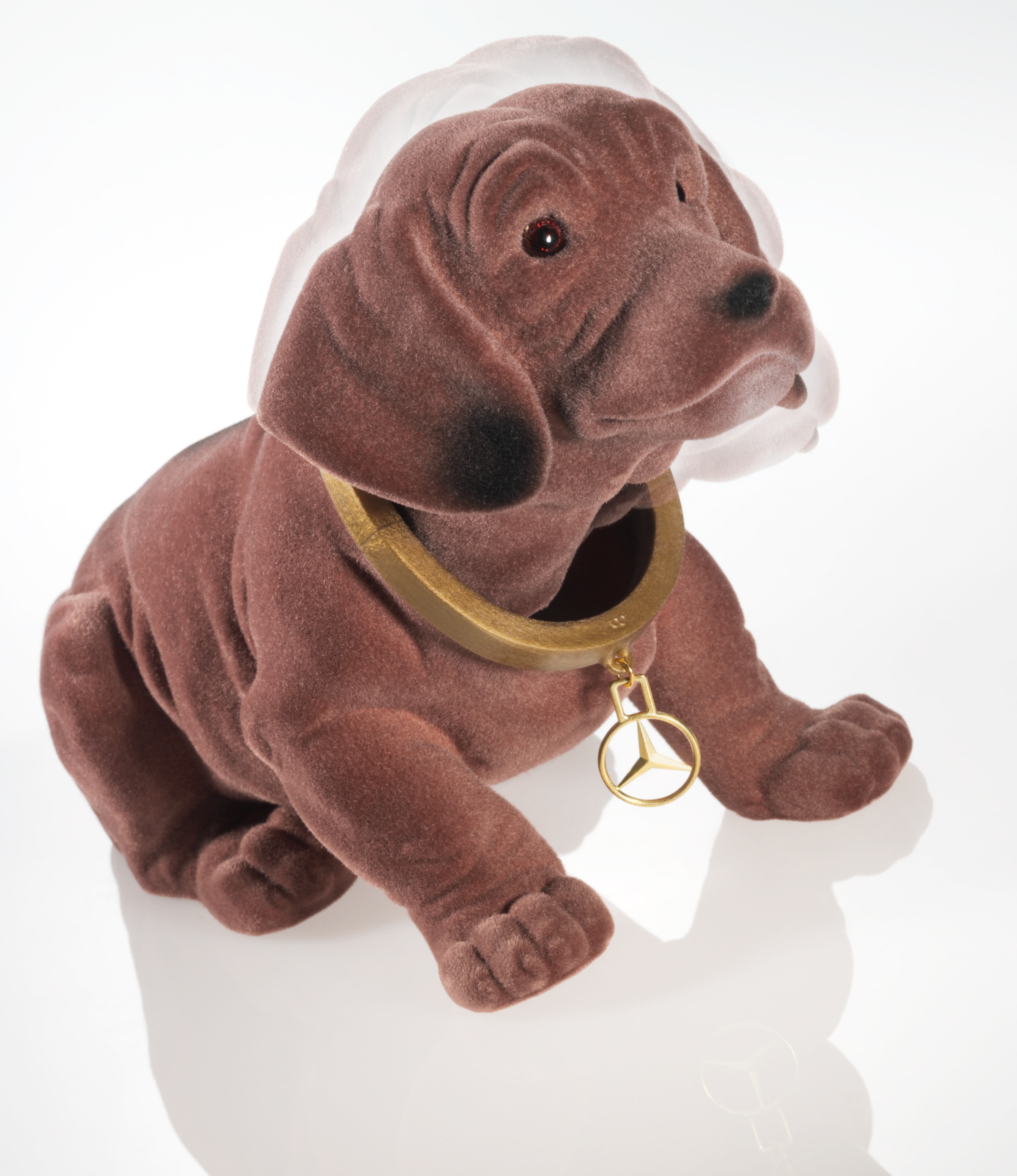 Wackeldackel - braun, Kunststoff