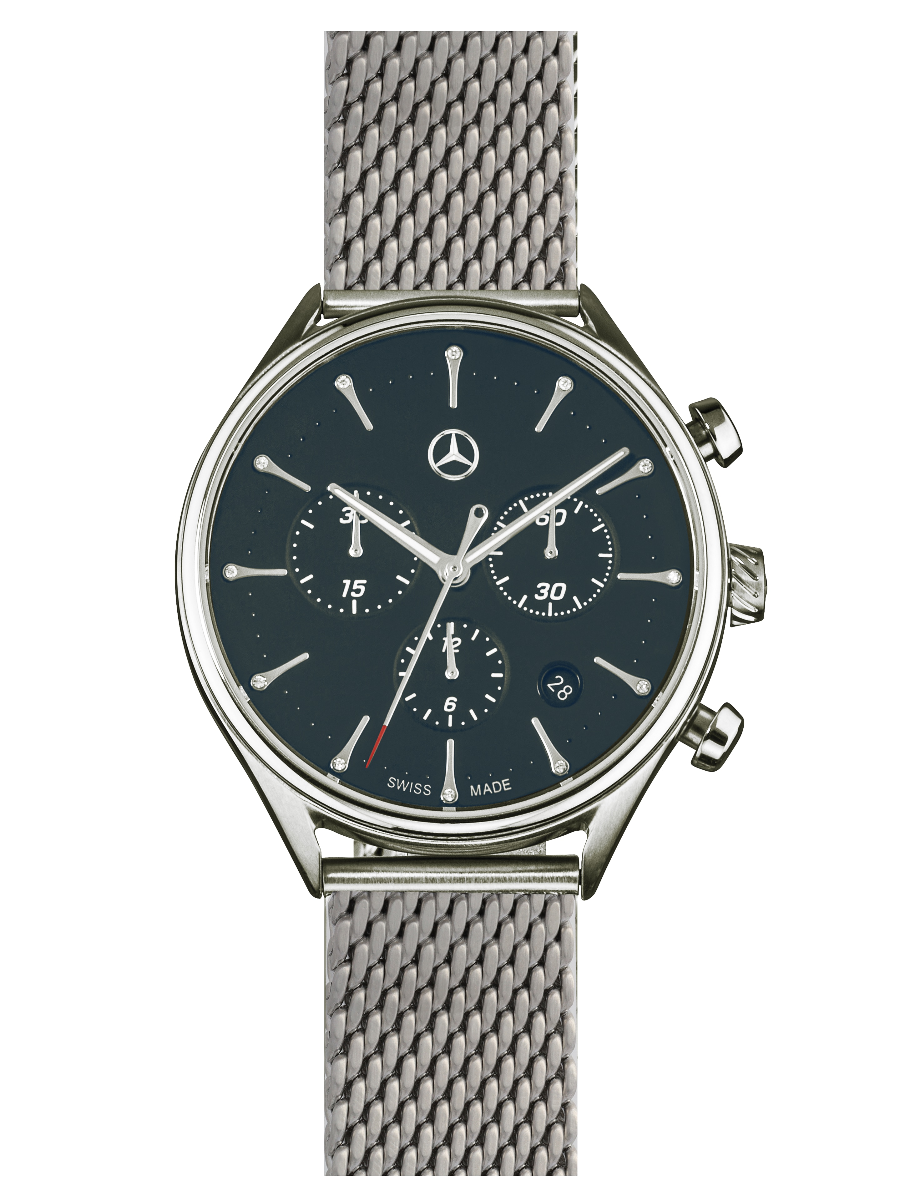 Armbanduhr Damen, Sport Fashion - silberfarben / schwarz / rot, Edelstahl